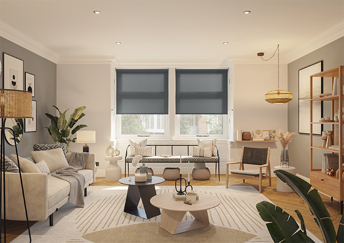 Trapani, Charcoal - Roller Blind - Image 8